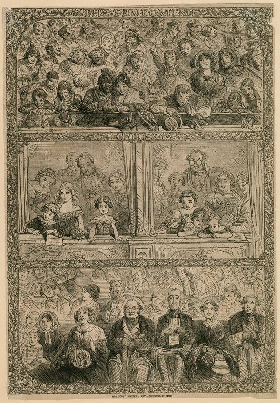Pandomim: Galeri, Kutular, Çukur (gravür) by Hablot Knight Browne