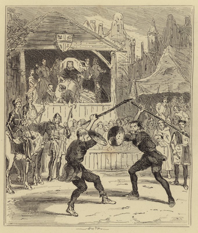 Savaşla Deneme by Hablot Knight Browne