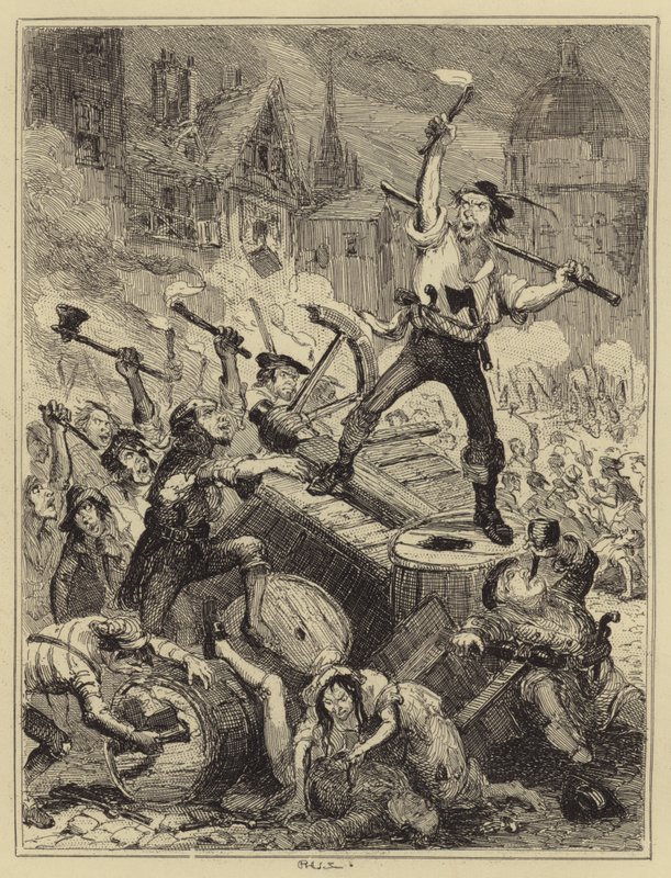 Wilkes İsyanları by Hablot Knight Browne