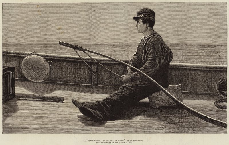 Sekiz Çan, Dümendeki Çocuk by Hamilton Macallum
