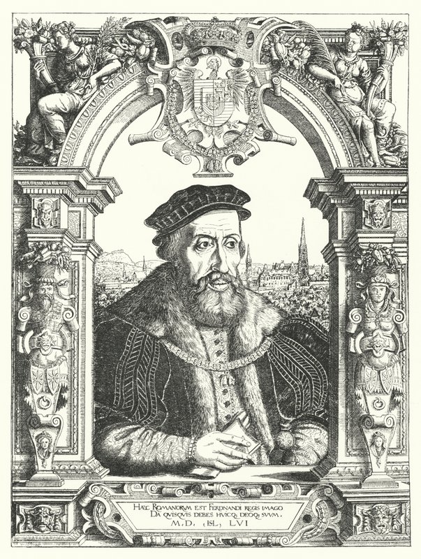 Ferdinand I, Kutsal Roma İmparatoru (gravür) by Hanns Sebald Lautensack