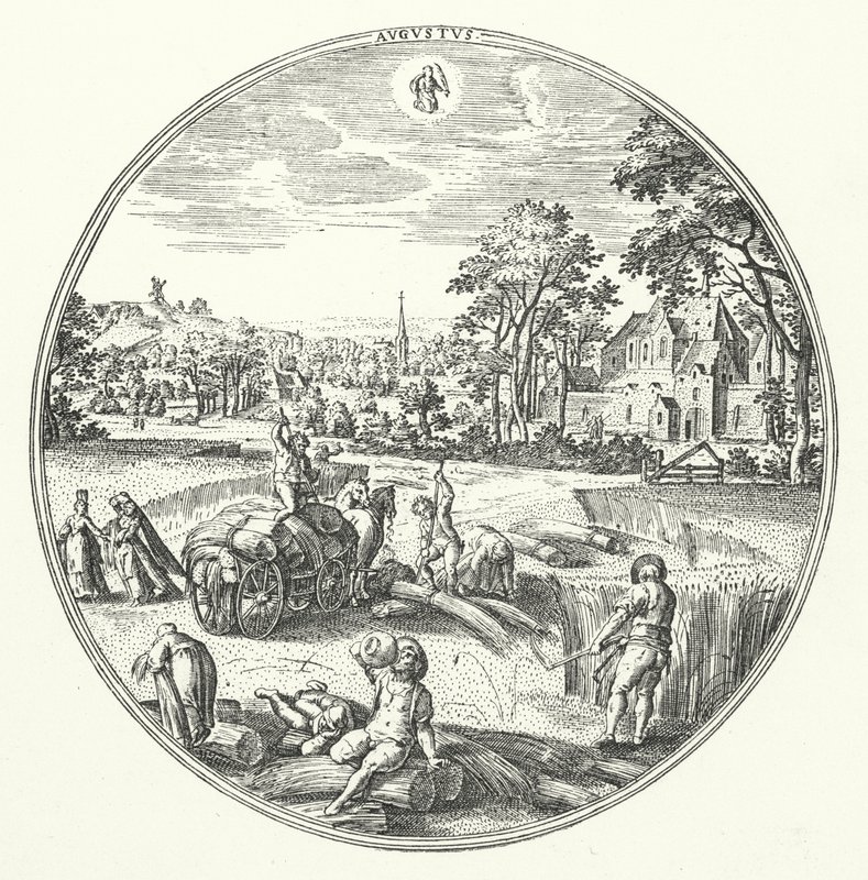 Ağustos (gravür) by Hans (after) Bol