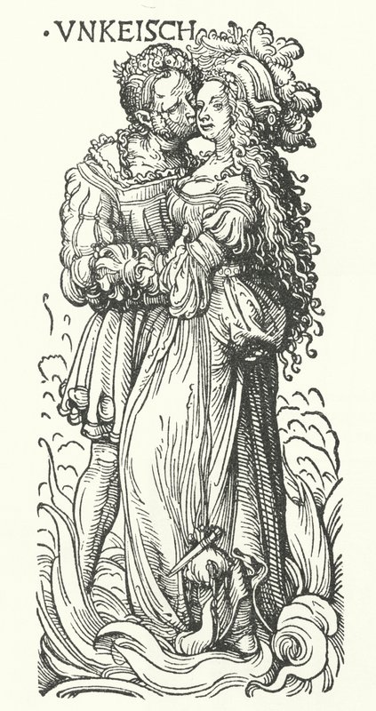 Şehvet: yedi ölümcül günahtan biri (gravür) by Hans (after) Burgkmair