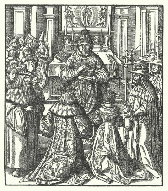 Kutsal Roma İmparatoru Frederick III ve İmparatoriçe Eleanor Papa