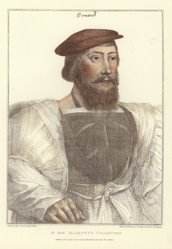 James Butler, Francesco Bartolozzi (1727-1815) tarafından oyulmuş (renkli gravür) by Hans (after) Holbein the Younger