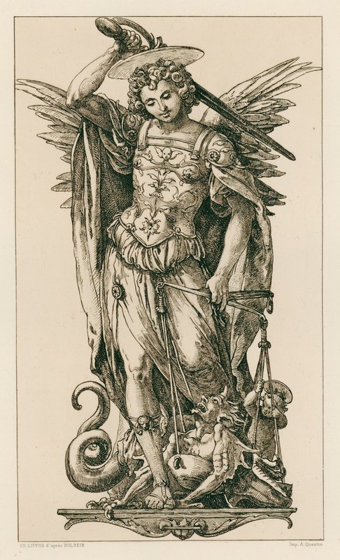 Aziz Michael (gravür) by Hans (after) Holbein the Younger