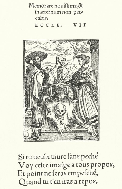 Alegorik Ölüm Rozeti (gravür) by Hans (after) Holbein the Younger