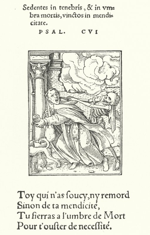 Dilenci Keşiş veya Keşiş (gravür) by Hans (after) Holbein the Younger