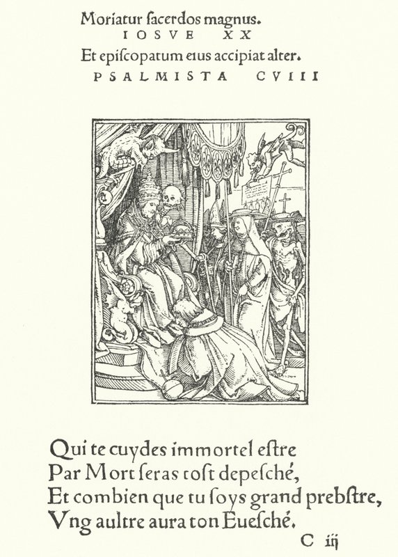 Papa (gravür) by Hans (after) Holbein the Younger
