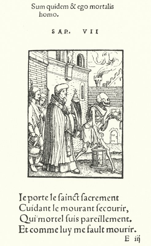 Rahip (gravür) by Hans (after) Holbein the Younger