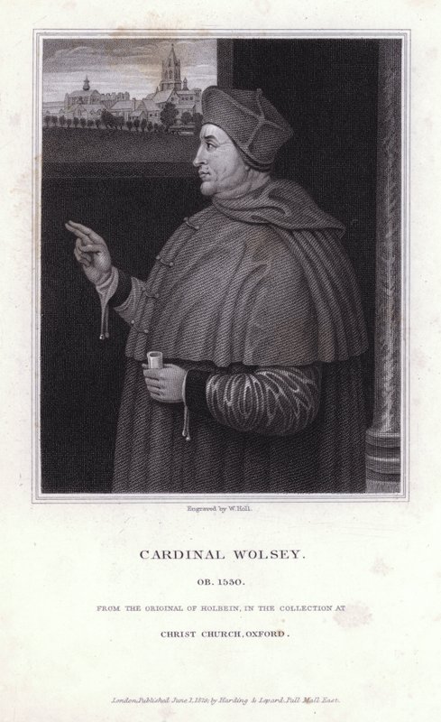 Thomas Wolsey, İngiliz politikacı, başpiskopos ve Katolik Kilisesi