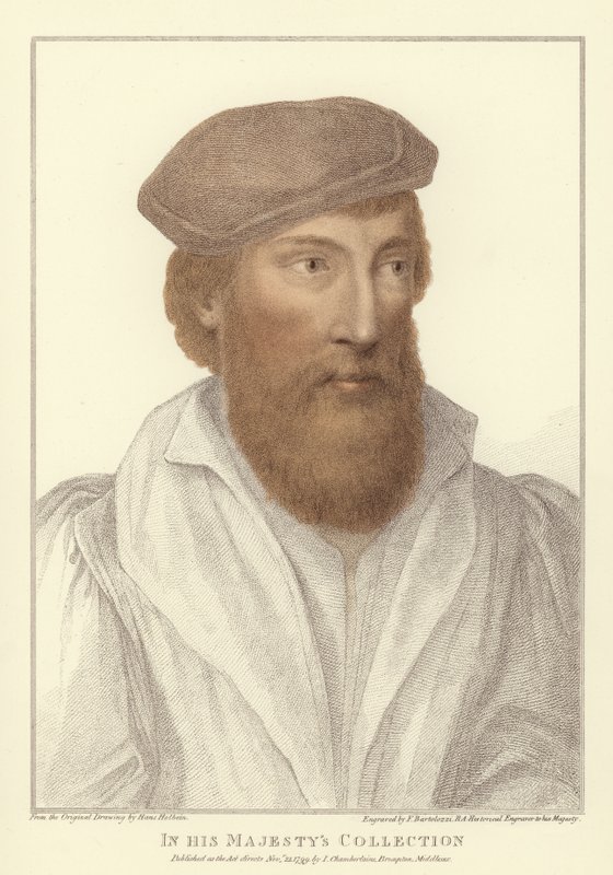 Anonymous man (aquatint) by Hans Holbein der Jüngere