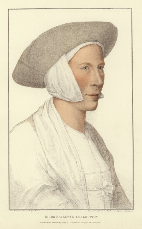 Anonim kadın (aquatint) by Hans Holbein der Jüngere