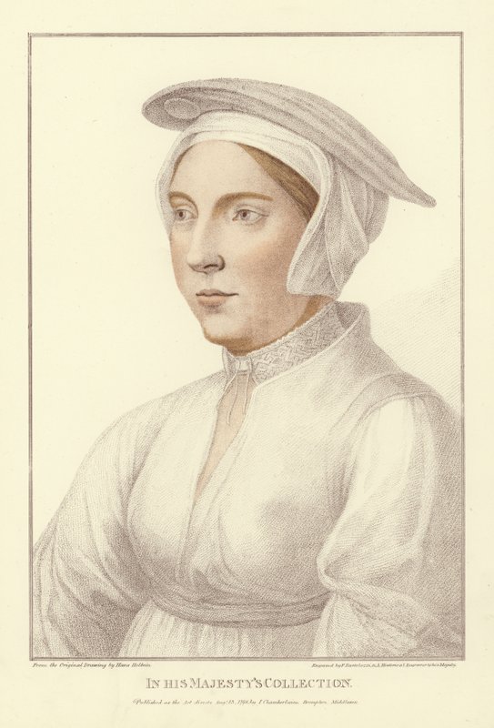 Anonim kadın (aquatint) by Hans Holbein der Jüngere