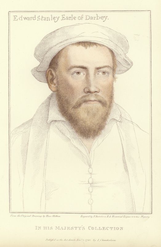 Edward Stanley, Derby Kontu (aquatint) by Hans Holbein der Jüngere