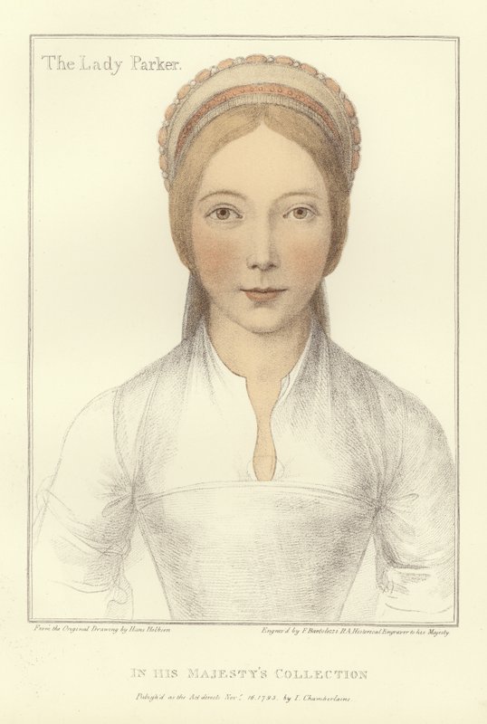 Elizabeth, Lady Parker (aquatint) by Hans Holbein der Jüngere