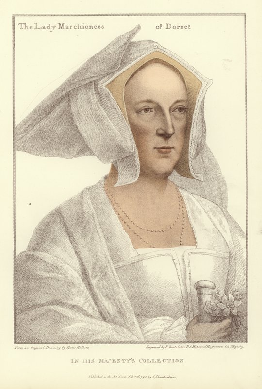Frances, Dorset Markizi (aquatint) by Hans Holbein der Jüngere