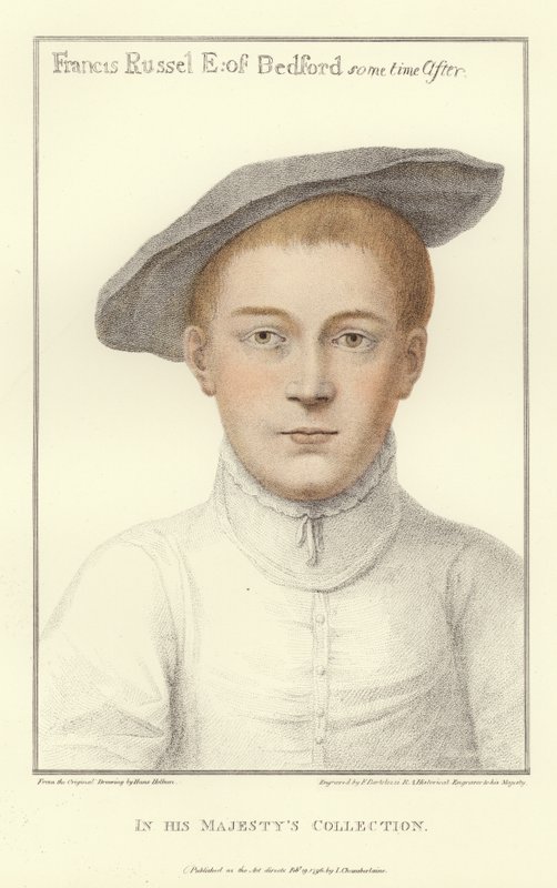 Francis Russell, Bedford Kontu (aquatint) by Hans Holbein der Jüngere
