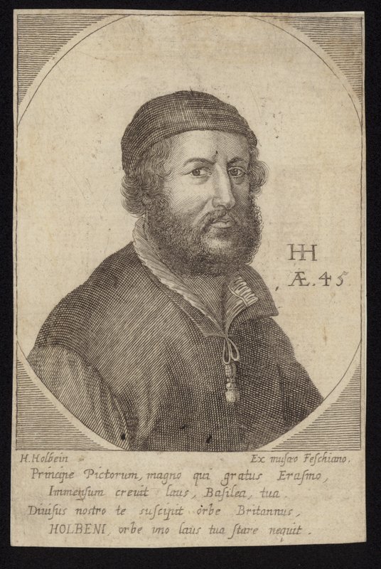 Hans Holbein'in kendi portresi by Hans Holbein der Jüngere