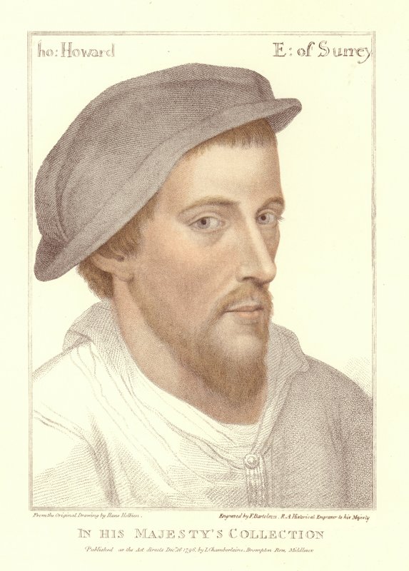 Henry Howard, Surrey Kontu (aquatint) by Hans Holbein der Jüngere