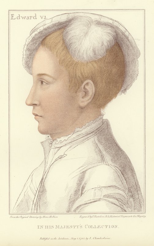 İngiltere ve İrlanda Kralı VI. Edward (aquatint) by Hans Holbein der Jüngere