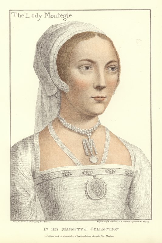 Leydi Mary Brandon, Barones Monteagle (aquatint) by Hans Holbein der Jüngere