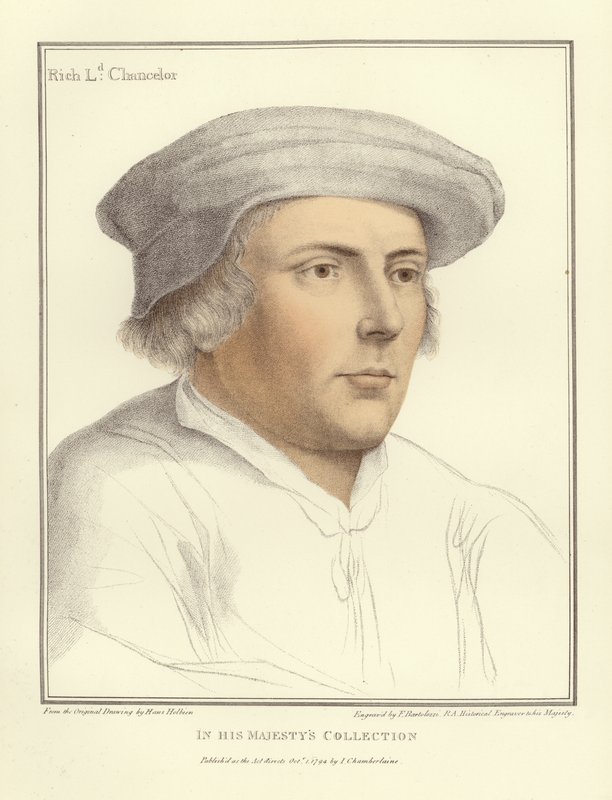 Lord Rich, Lord Şansölyesi (aquatint) by Hans Holbein der Jüngere