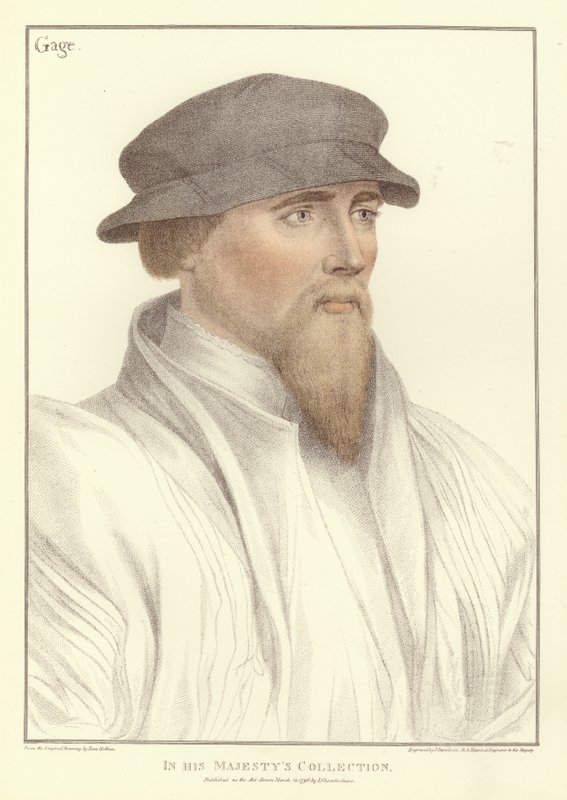 Sir John Gage (aquatint) by Hans Holbein der Jüngere