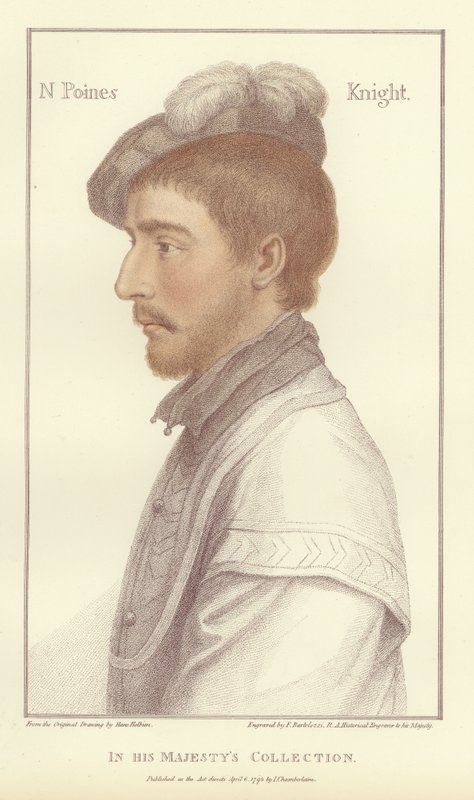 Sir Nicholas Poins (aquatint) by Hans Holbein der Jüngere