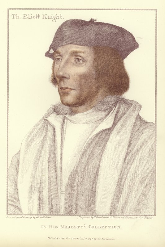 Sir Thomas Elyot, (akuatin) by Hans Holbein der Jüngere