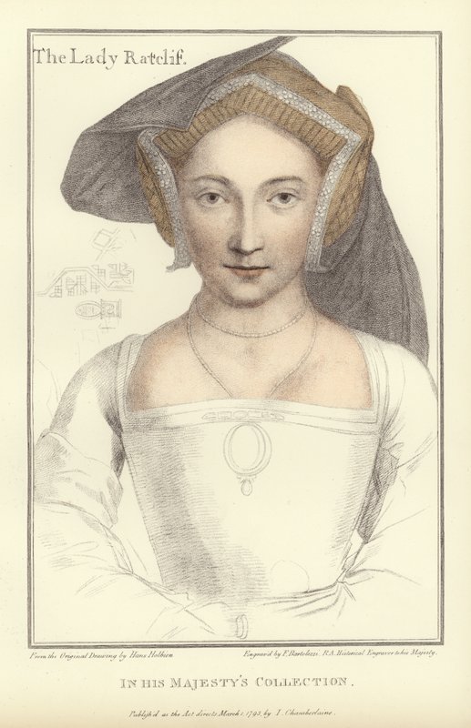 Leydi Ratcliffe (aquatint) by Hans Holbein der Jüngere