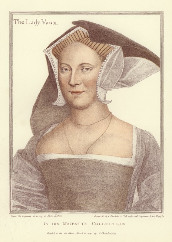 Lady Vaux (aquatint) by Hans Holbein der Jüngere