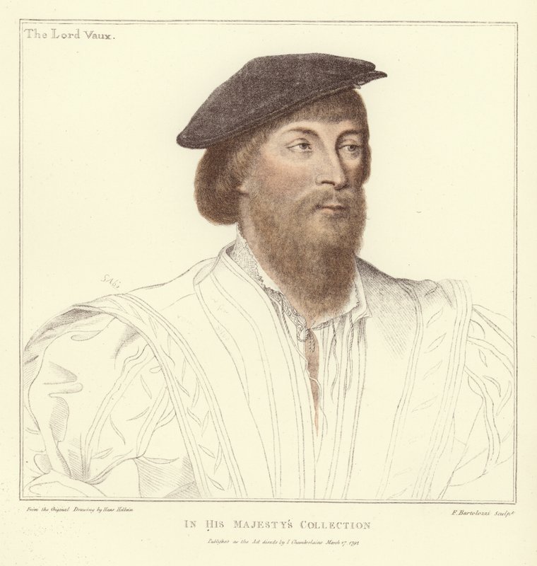 Thomas Vaux, Harrowden 2. Baron Vaux (aquatint) by Hans Holbein der Jüngere