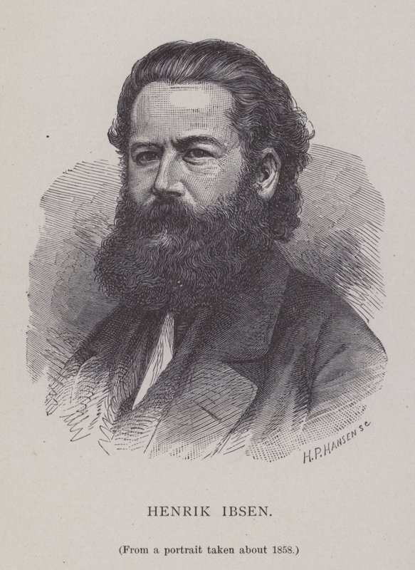 Henrik Ibsen, Norveçli oyun yazarı, tiyatro yönetmeni ve şair by Hans Peter Hansen