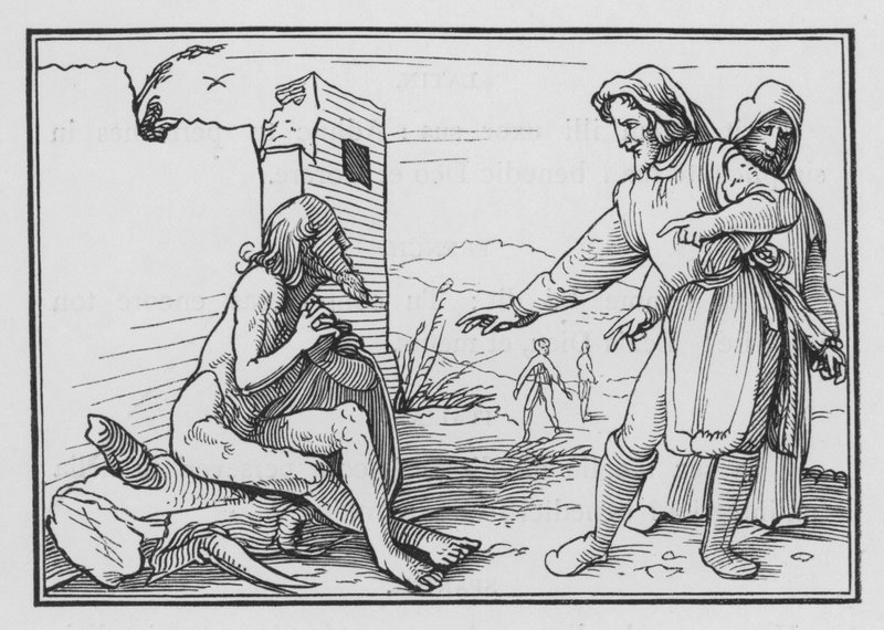 Elifaz, İşi Kendini Hak Ettiği İçin Azarladı, İş XV, 1, 2 by Hans after Holbein the Younger