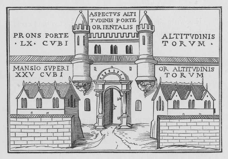 Bir Şehir Modelinin Ezekiels Vizyonu, Ezekiel XL, 2 by Hans after Holbein the Younger