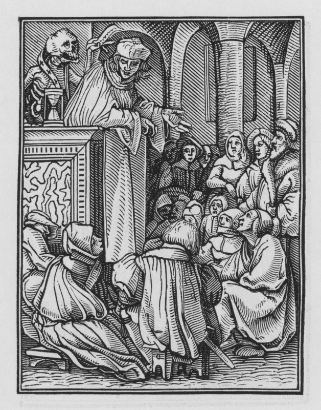 Holbein'in Ölüm Dansı: Vaiz by Hans after Holbein the Younger