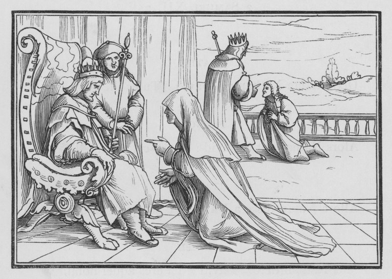Joabs Artifice, Eve Getirecek Absalom, 2 Samuel XIV, 4 by Hans after Holbein the Younger