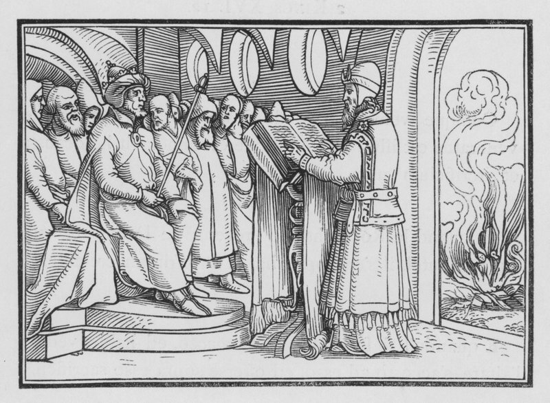 Josiah Putperestliği Yok Etme, 2 Kral XXIII, 2 by Hans after Holbein the Younger