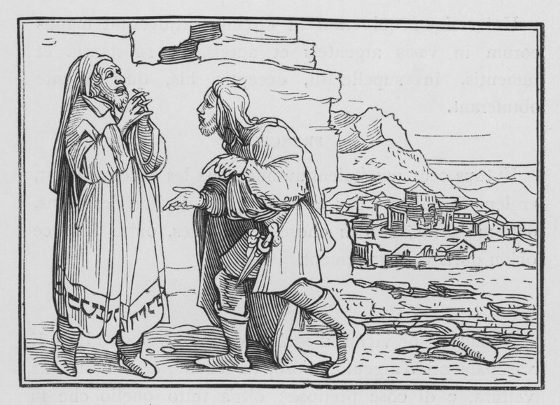 Nehemya Mourneth, Fasteth ve Dua, Nehemya I, 3 by Hans after Holbein the Younger