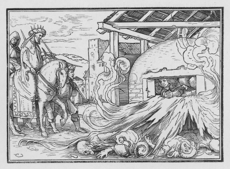 Shadrach, Meshach ve Abednego Ateşe Atıldı, Daniel III, 23 by Hans after Holbein the Younger