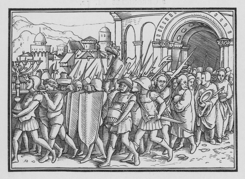 Shishak Spoilet Kudüs, 2 Tarihler XII, 9 by Hans after Holbein the Younger