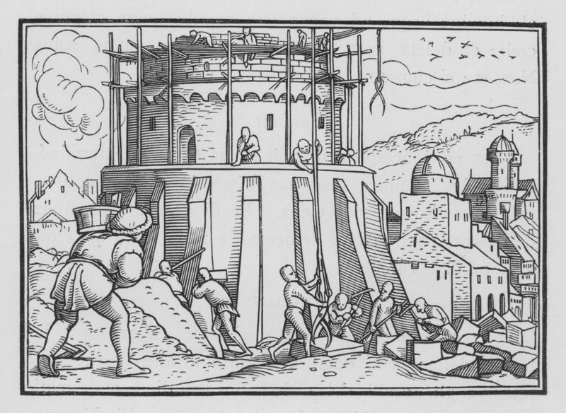 Babil Kulesi, Yaratılış XI, 4 by Hans after Holbein the Younger