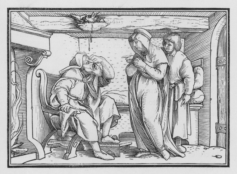 Tobit Kör Oldu, Tobit II, 10 by Hans after Holbein the Younger