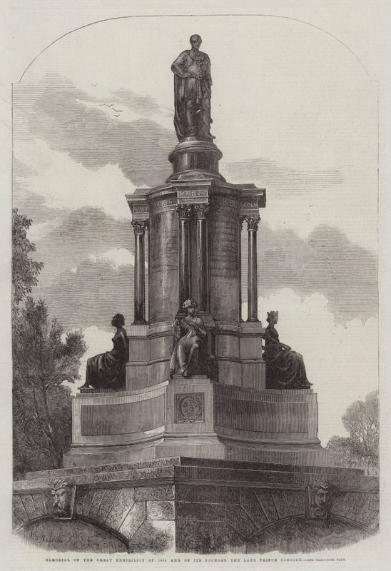 1851 Büyük Sergisi ve Kurucusu merhum Prens Consort Anıtı by Harden Sidney Melville