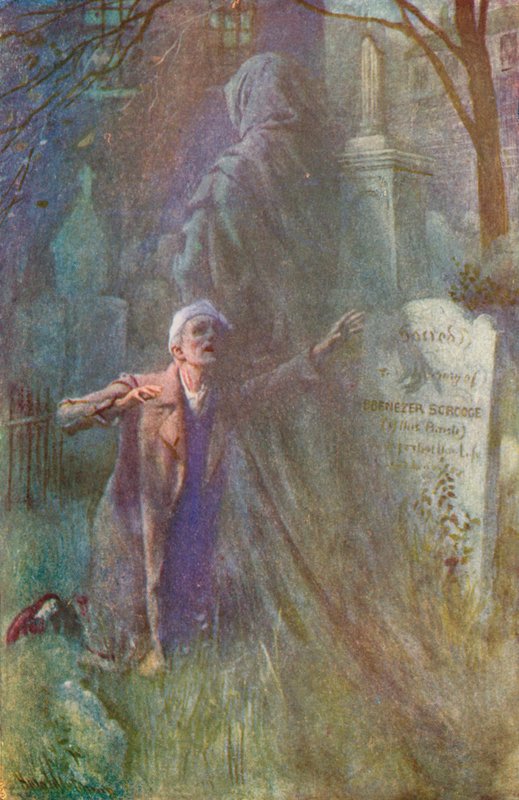 Illustration for A Christmas Carol by Charles Dickens  by Harold Copping