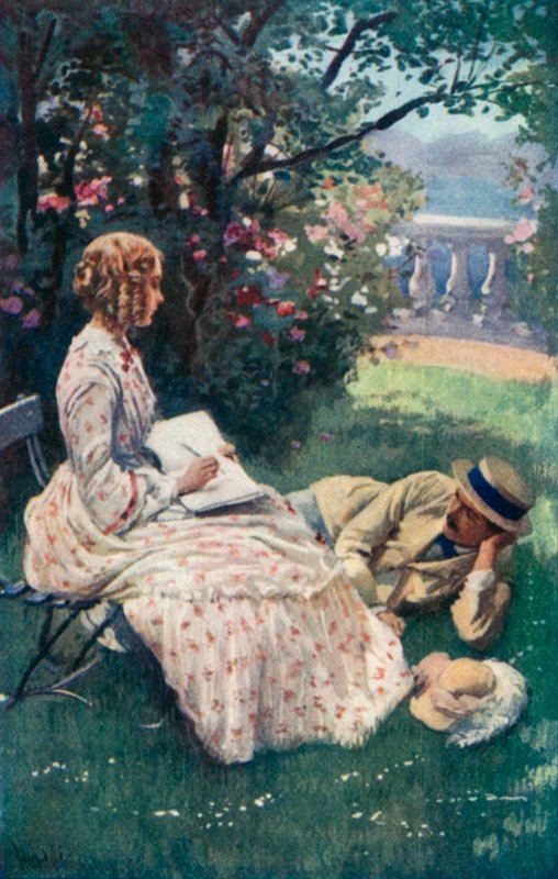 Illustration for Good Wives by Louisa M Alcott  by Harold Copping