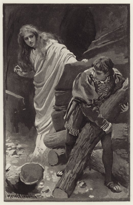 Yazık! o kadar çok çalışma dedi by Harold Copping
