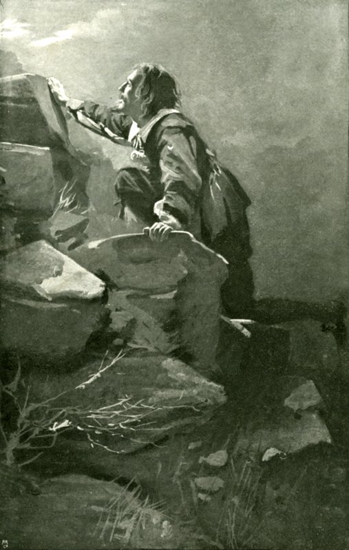 Hristiyan tepeye tırmanma zorluğu (lito) by Harold Copping
