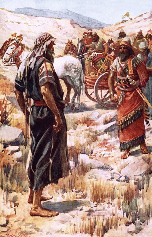 İlyas ve Ahab by Harold Copping